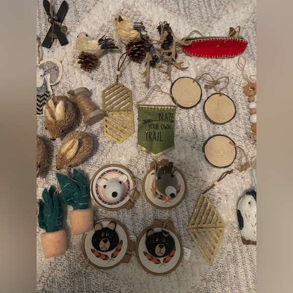 Boho neutral bundle of Christmas tree ornaments - Picture 5 of 14